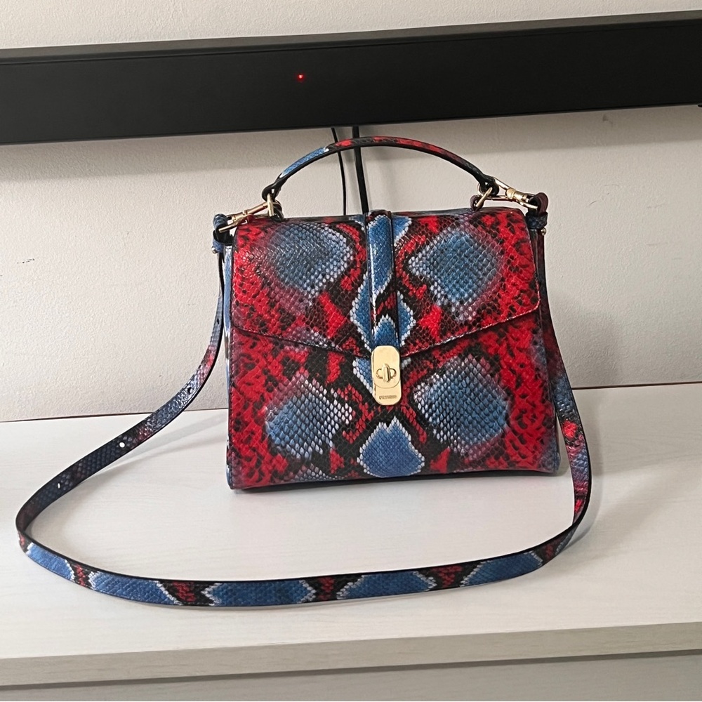 Brahmin Rene Heat Rosen Python Print Genuine Leat… - image 8